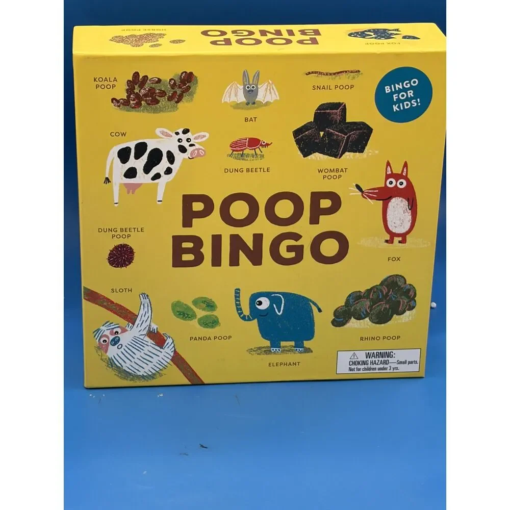 Kids Game Educational NEW Unused Poop Bingo by Magma 2020